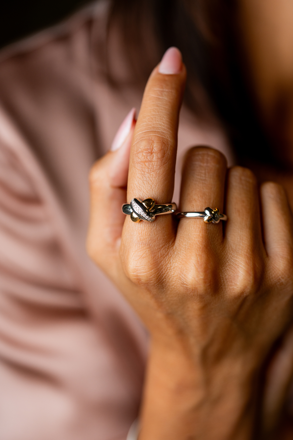 Cross Ring with Diamond