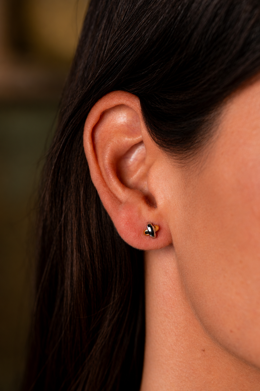 Mini Gold Cross Earrings