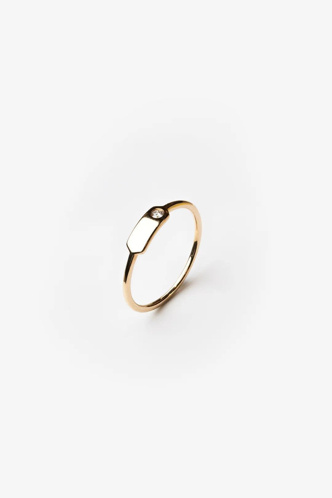 Yellow Gold Ring with Diamond
