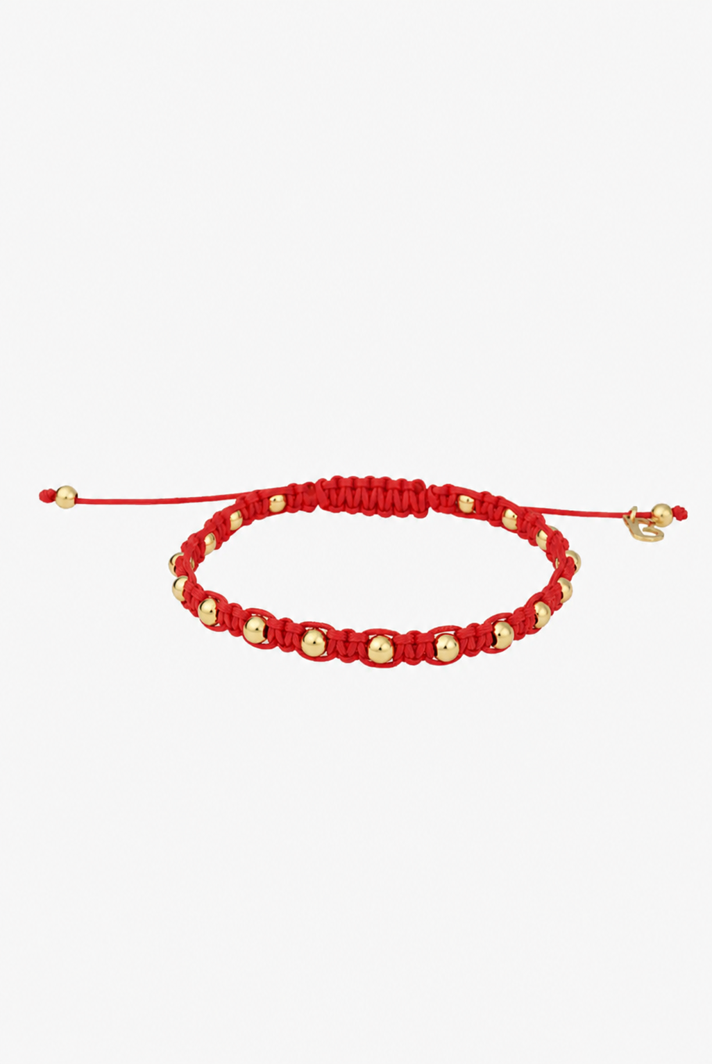Pulseira de algodão com bolinhas