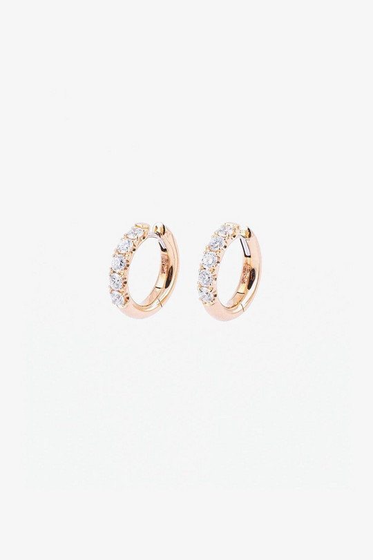 Rose Gold and Diamond Earrings II