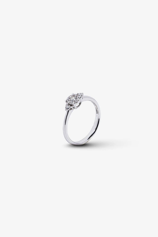 White Gold and Diamond Engagement Ring