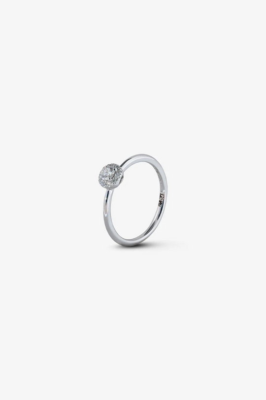 White Gold and Diamond Engagement Ring