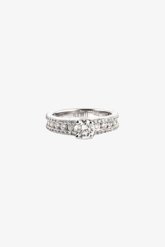 White Gold and Diamond Engagement Ring