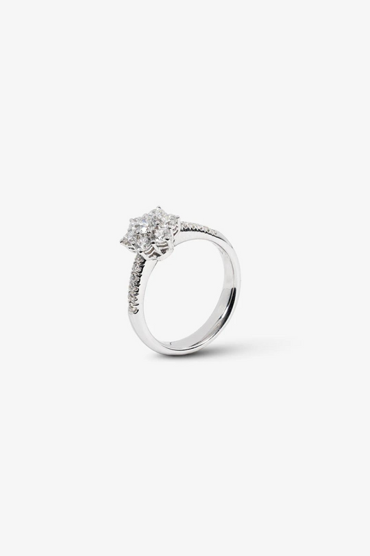 White Gold and Diamonds Engagement Ring