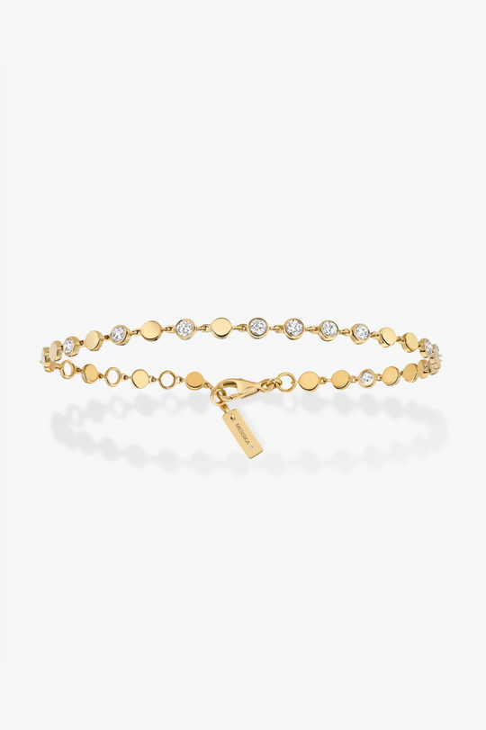 Yellow Gold Diamond Bracelet D-Vibes PM Bracelet