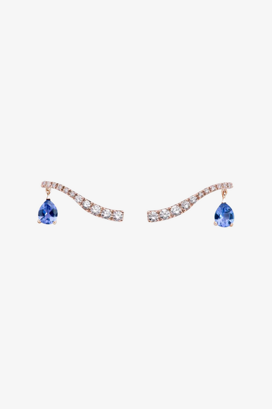 Sasa Crawler Tanzanite Earrings