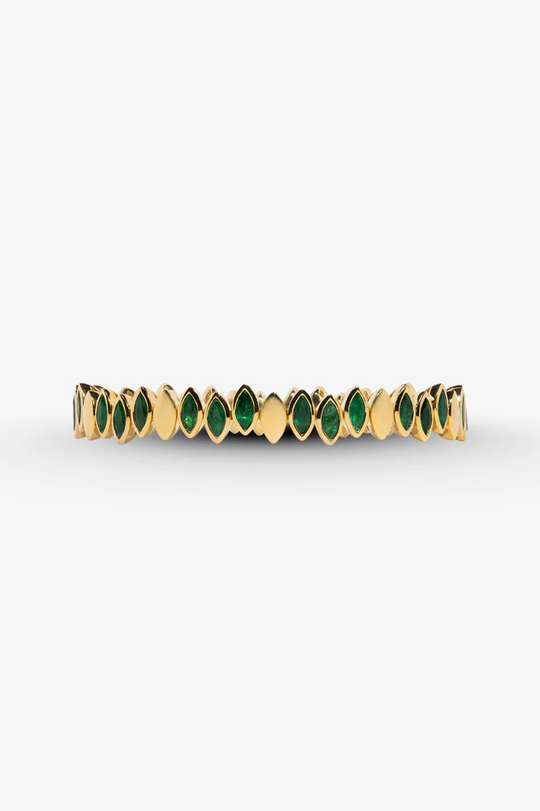 Yellow Gold and Emerald Bracelet