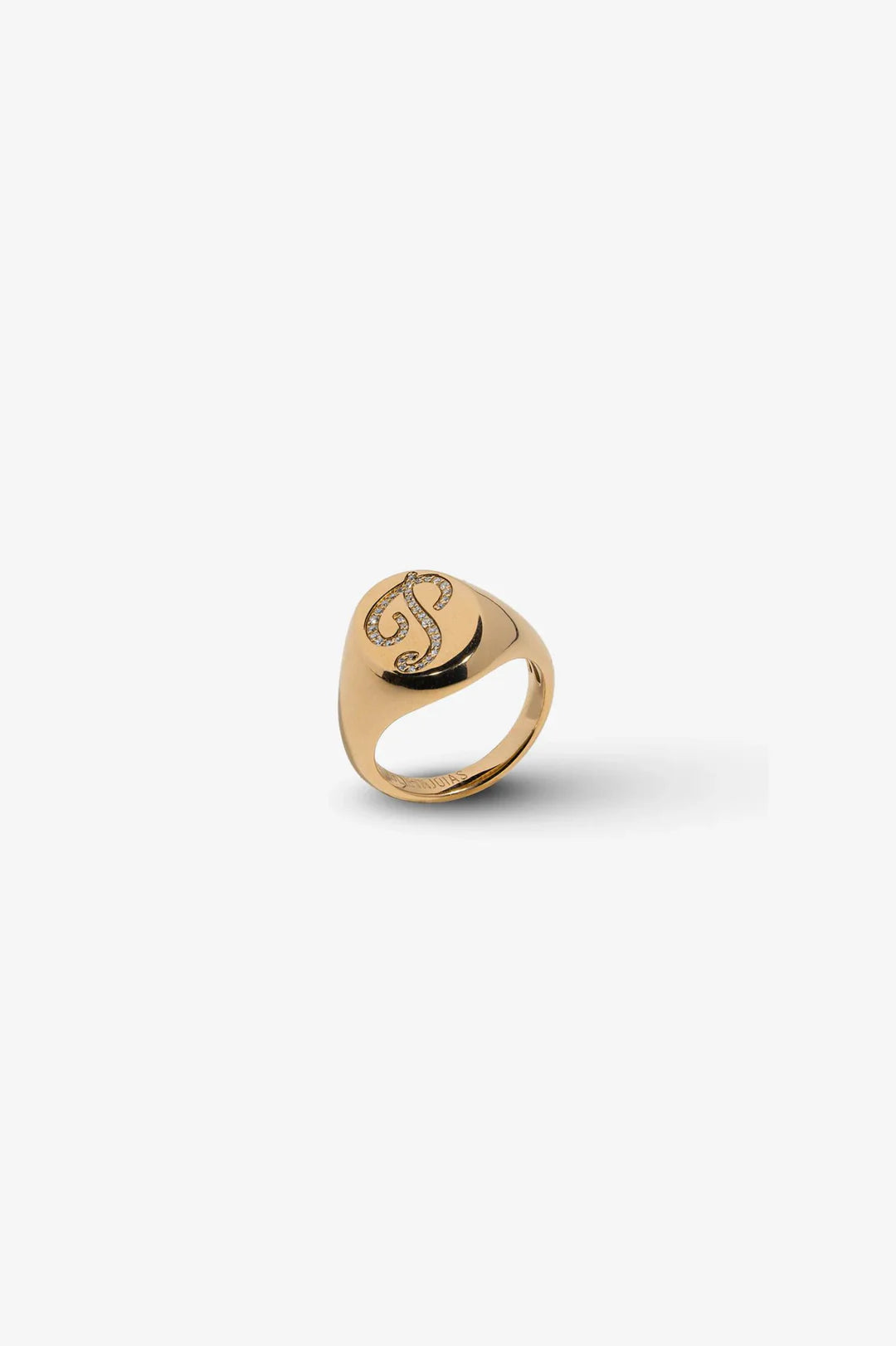 Letter Gold Ring