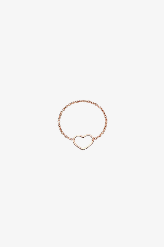 Soft Heart Ring in Gold