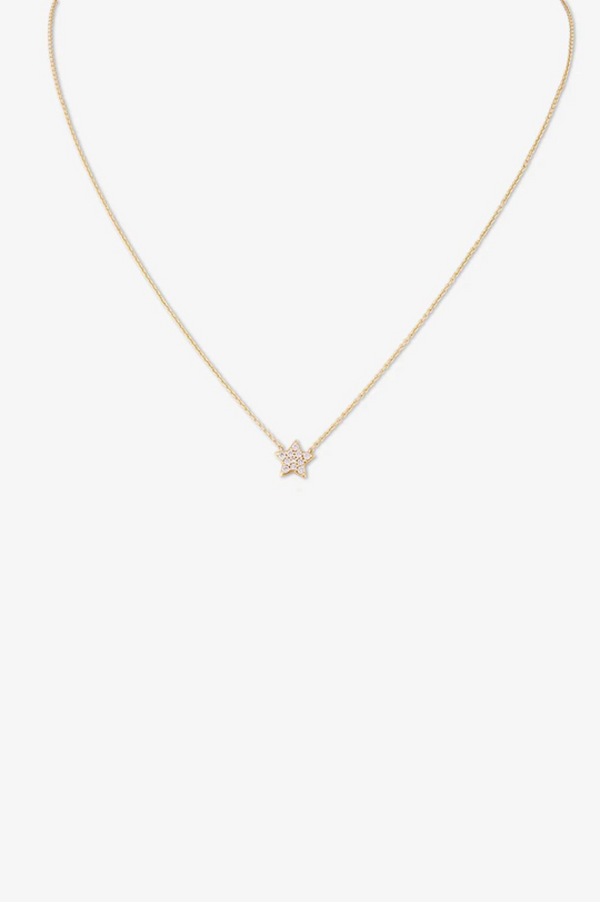 Necklace with Star and Diamonds