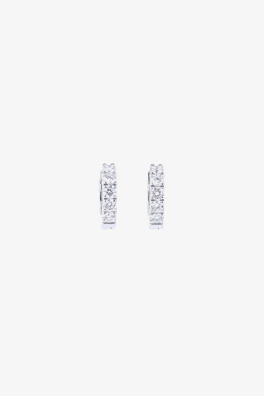 White Gold and Diamond Earrings