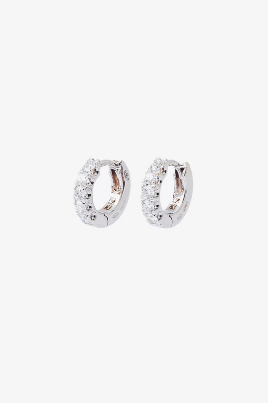 White Gold and Diamond Earrings