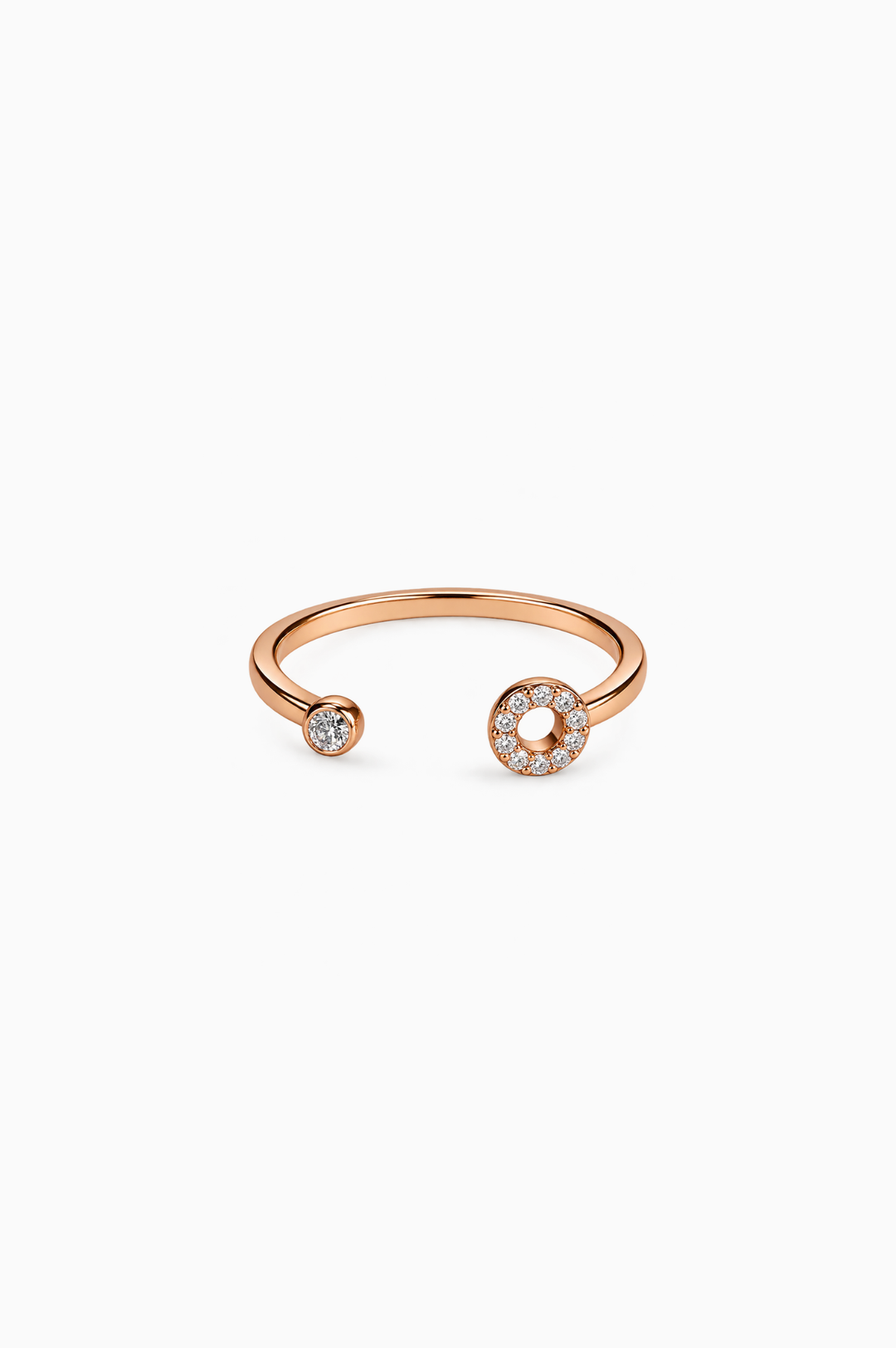 Letter O Gold Ring