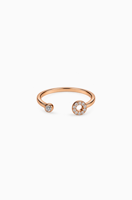 Letter O Gold Ring