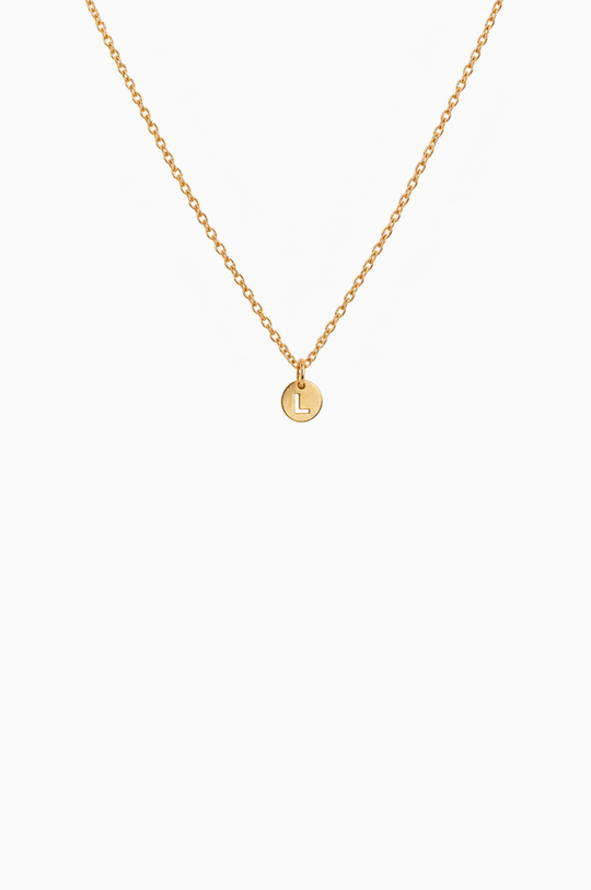 Colar em Ouro Amarelo com Letra L