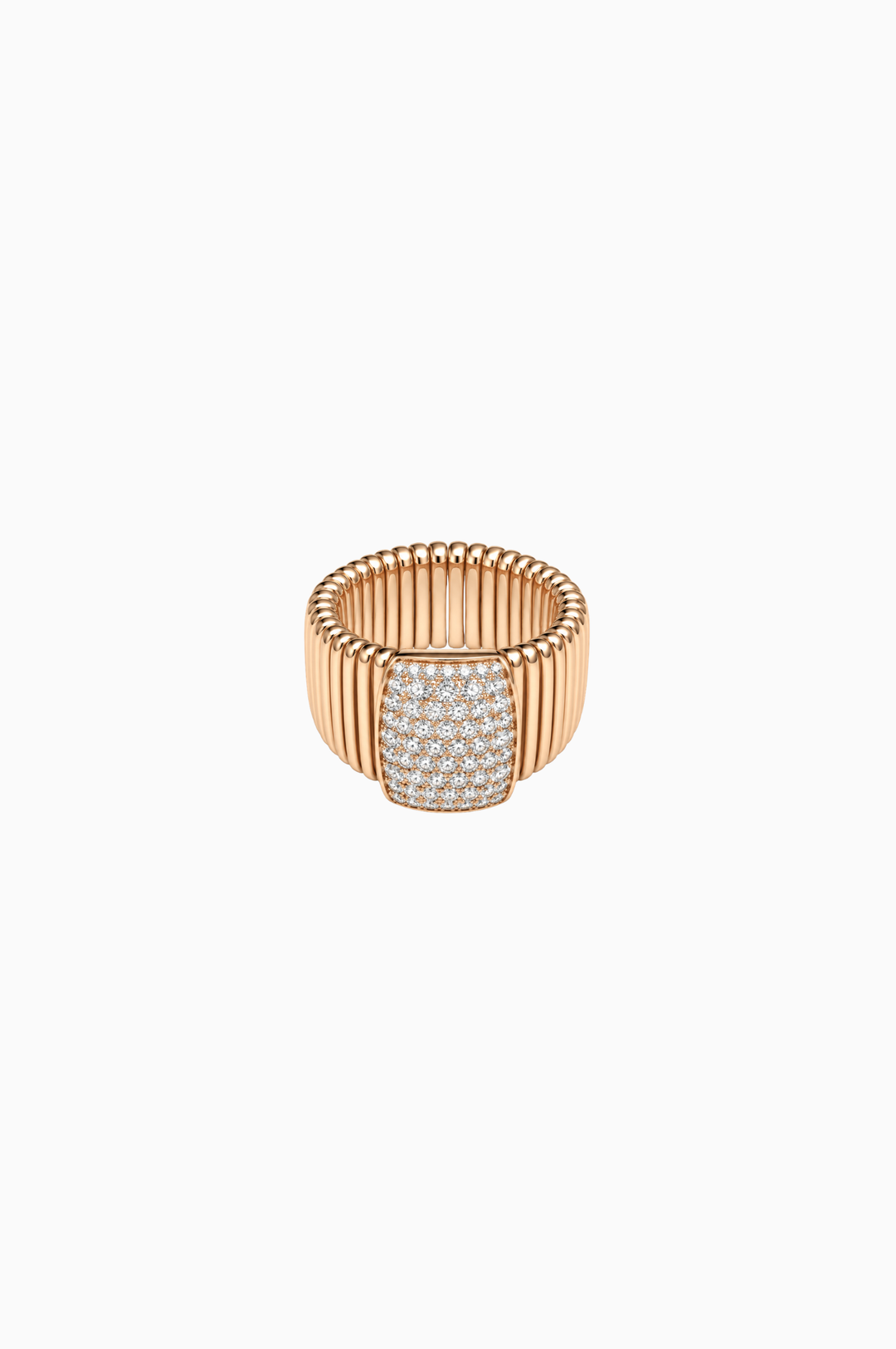 Pink Gold Ring with Diamonds