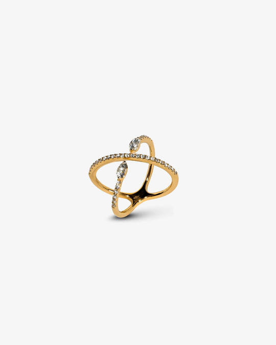 Gold and diamonds Ring