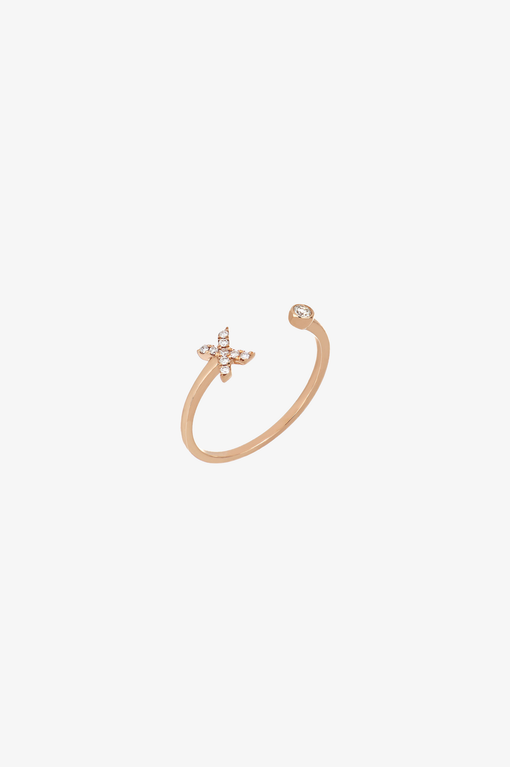 Letter X Gold Ring
