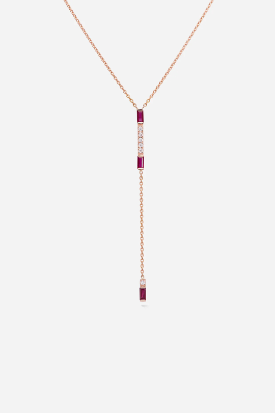 I am Red Pink Gold Necklace