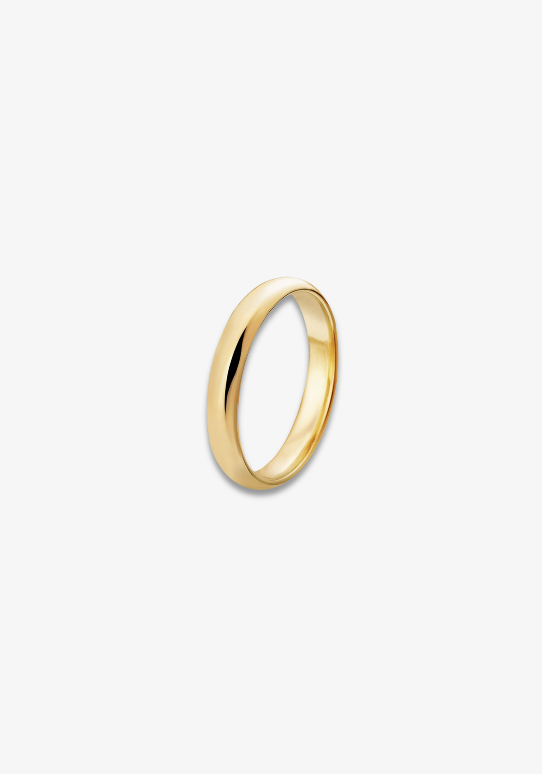Wedding Ring 3.5mm 1/2 half-cane