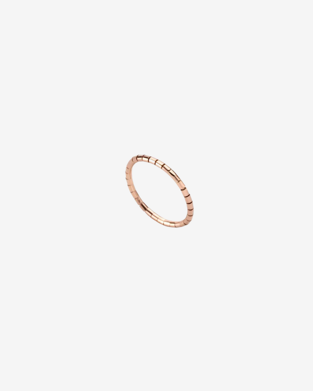 Pink Gold Cylinders Ring