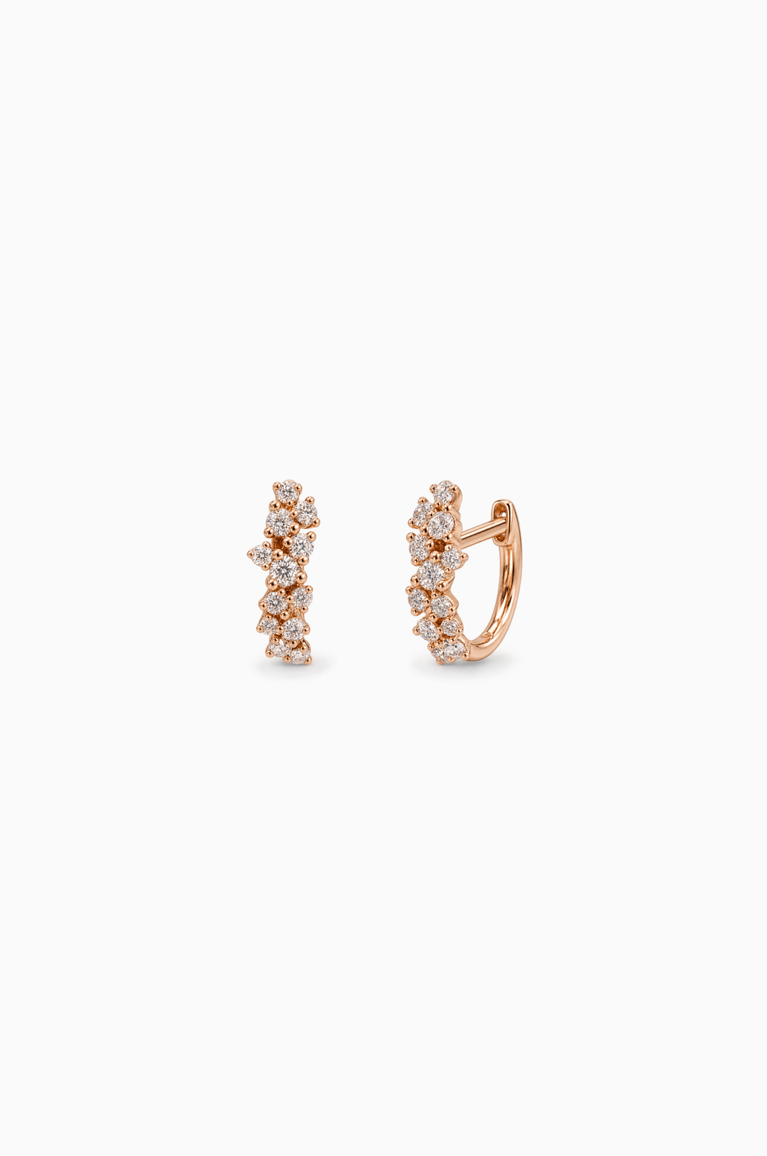 Argolas em Ouro Rosa com Diamantes