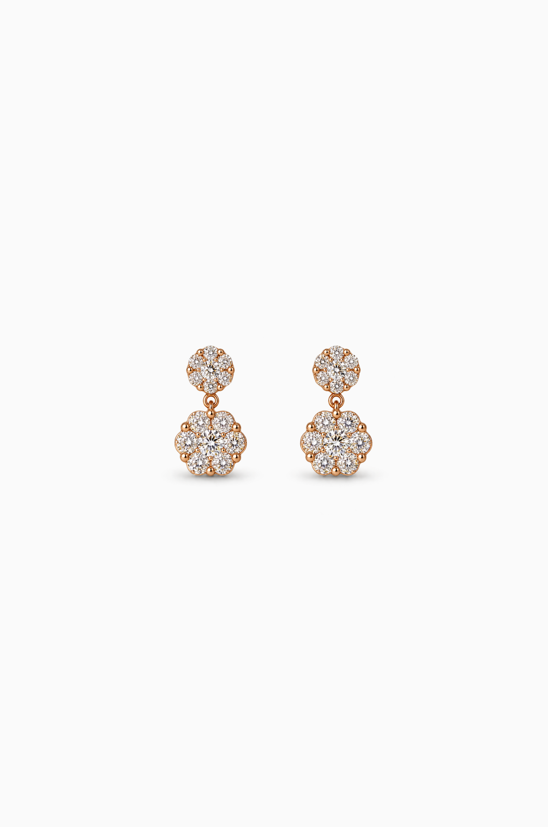 Yellow Gold Earrings with Diamonds