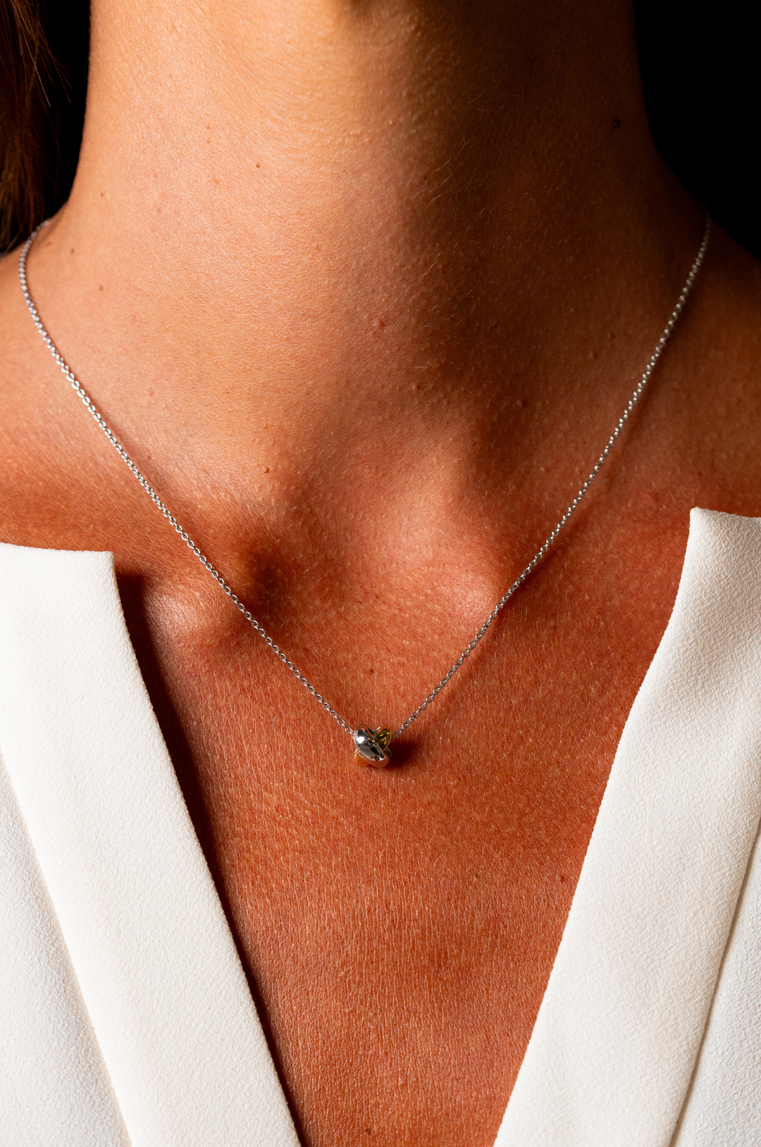 Gold & Silver Kisses Mini Necklace