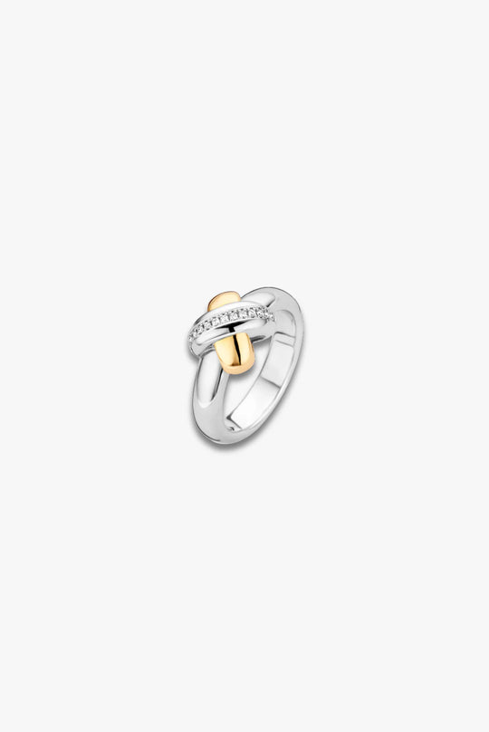 Cross Ring with Diamond