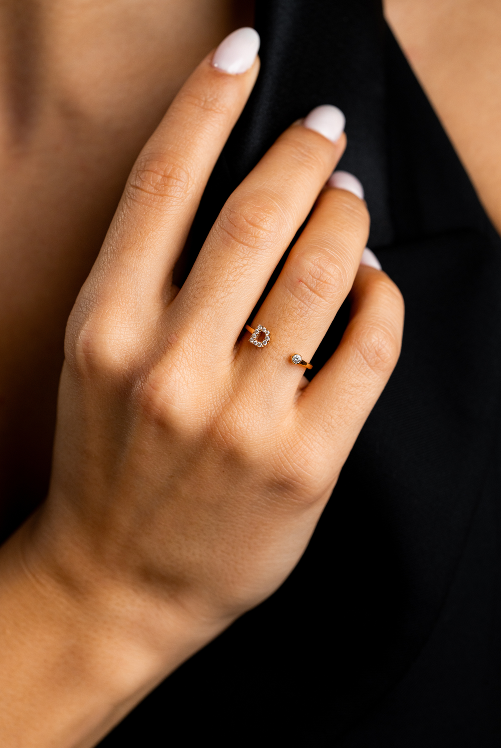 Letter D Gold Ring