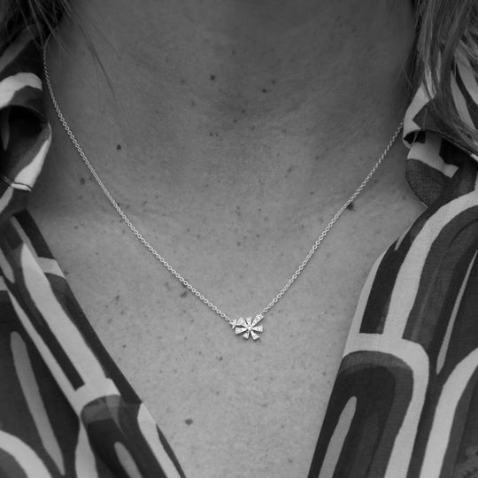 Luzia Pink Gold Necklace with Diamonds