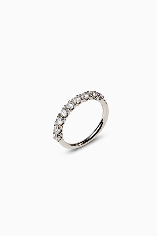 White Gold Engagement Ring with Diamonds