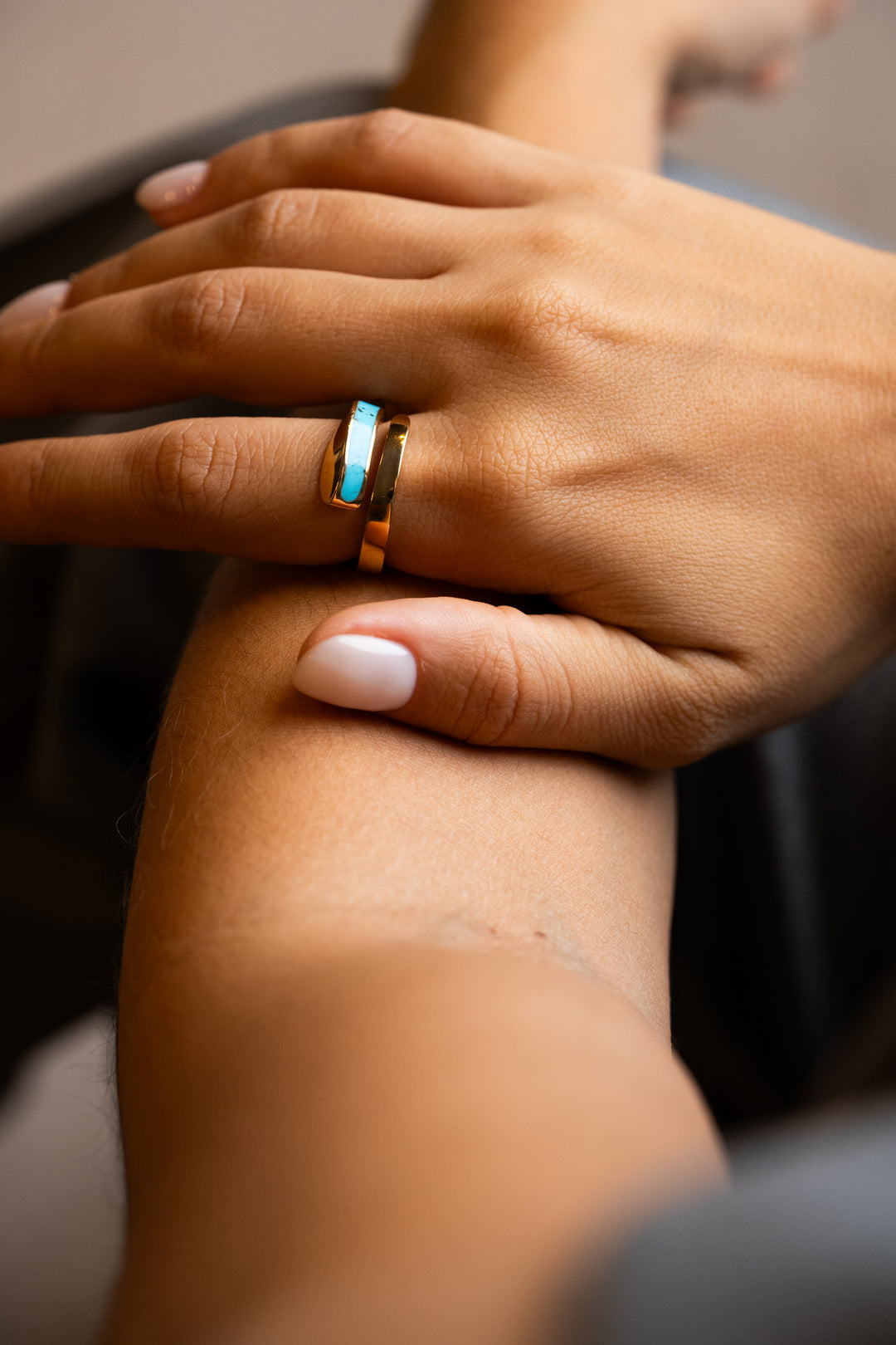 Gold Turquoise Ring