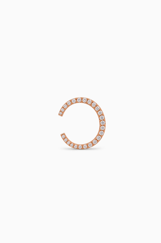 Brinco Sasa em ouro rosa e diamantes