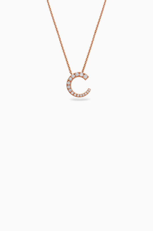Pink Gold Sasa Necklace with Diamonds
