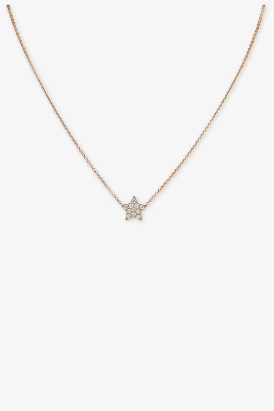 Necklace with Star and Diamonds