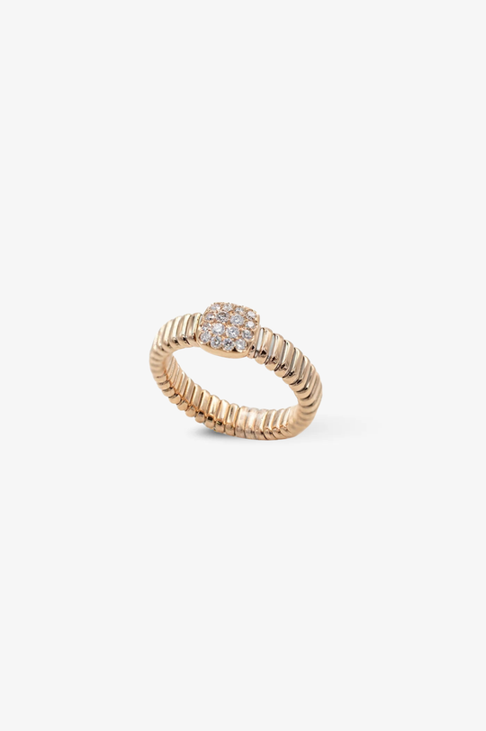 Pink Gold Ring with Diamond