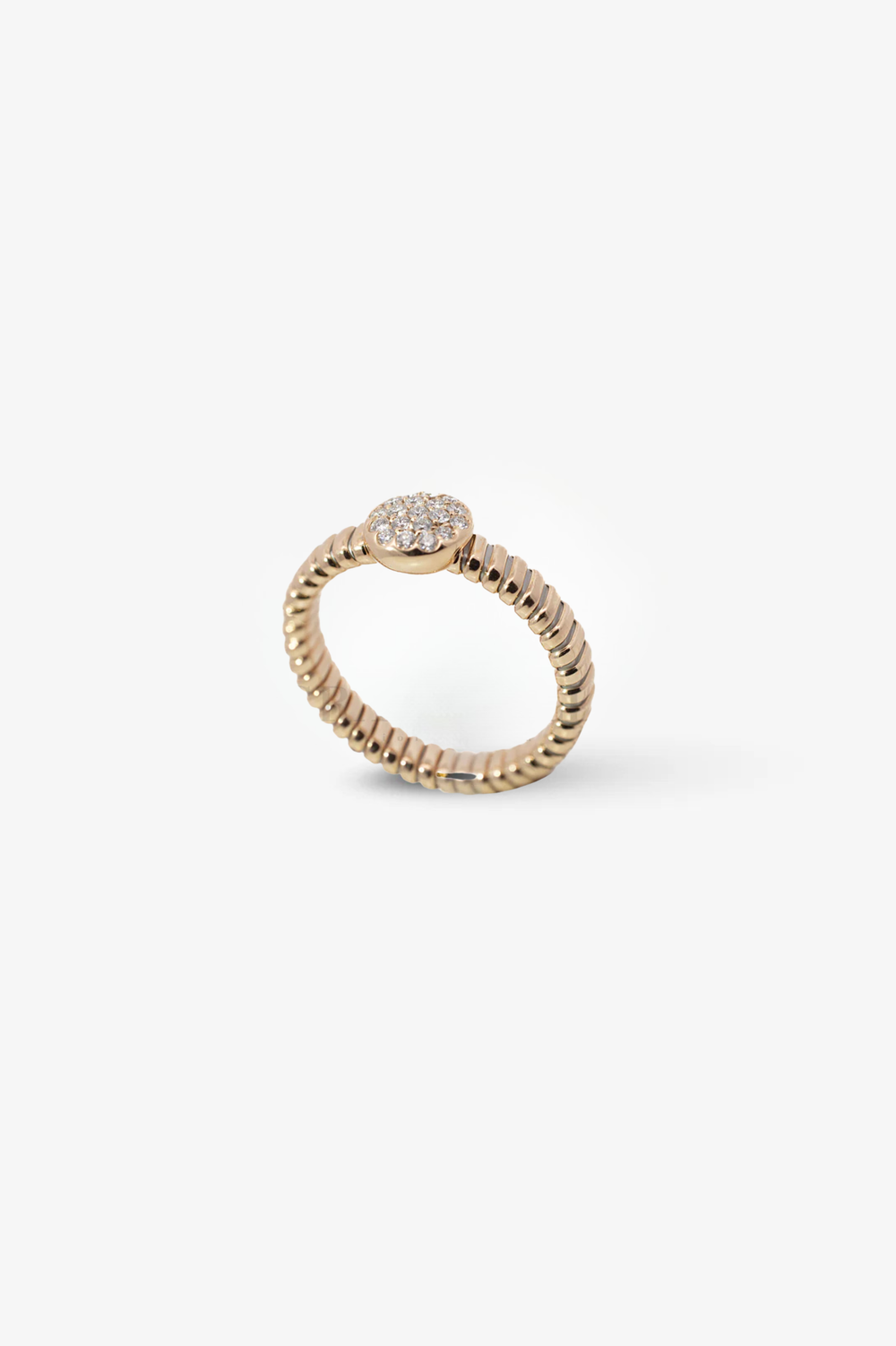 Pink Gold Ring with Diamond