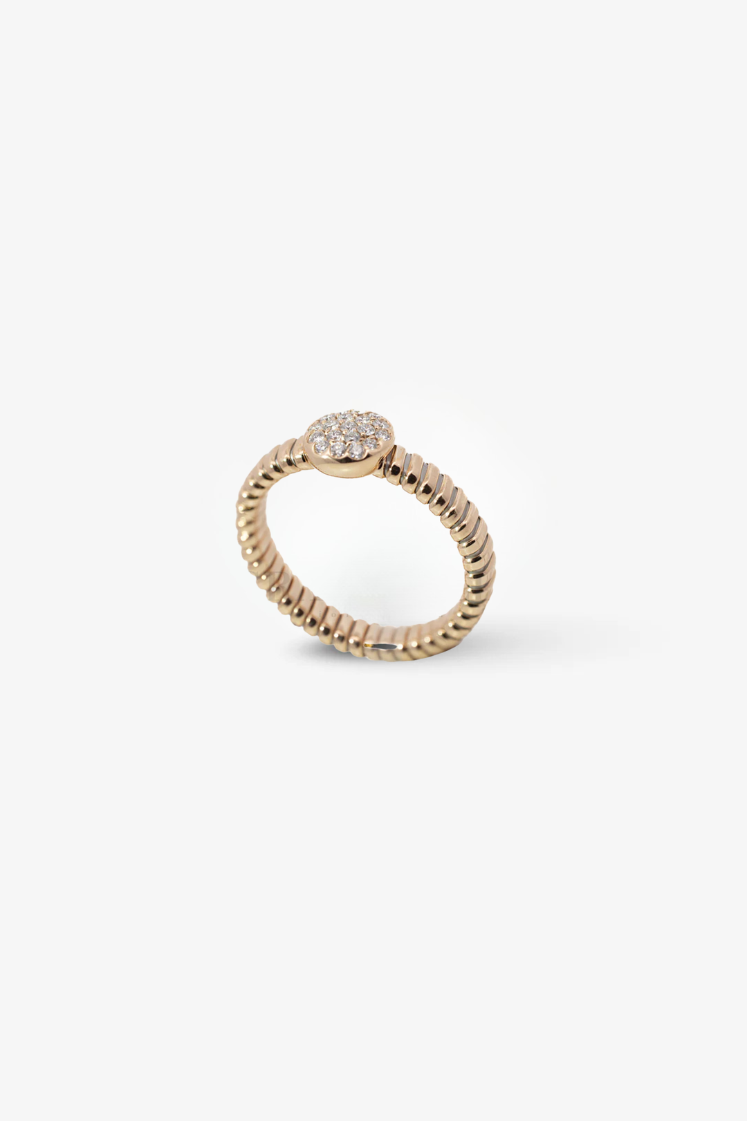 Pink Gold Ring with Diamond