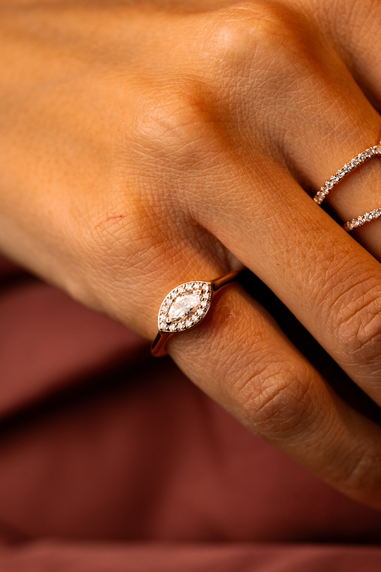 Gold and diamonds Ring