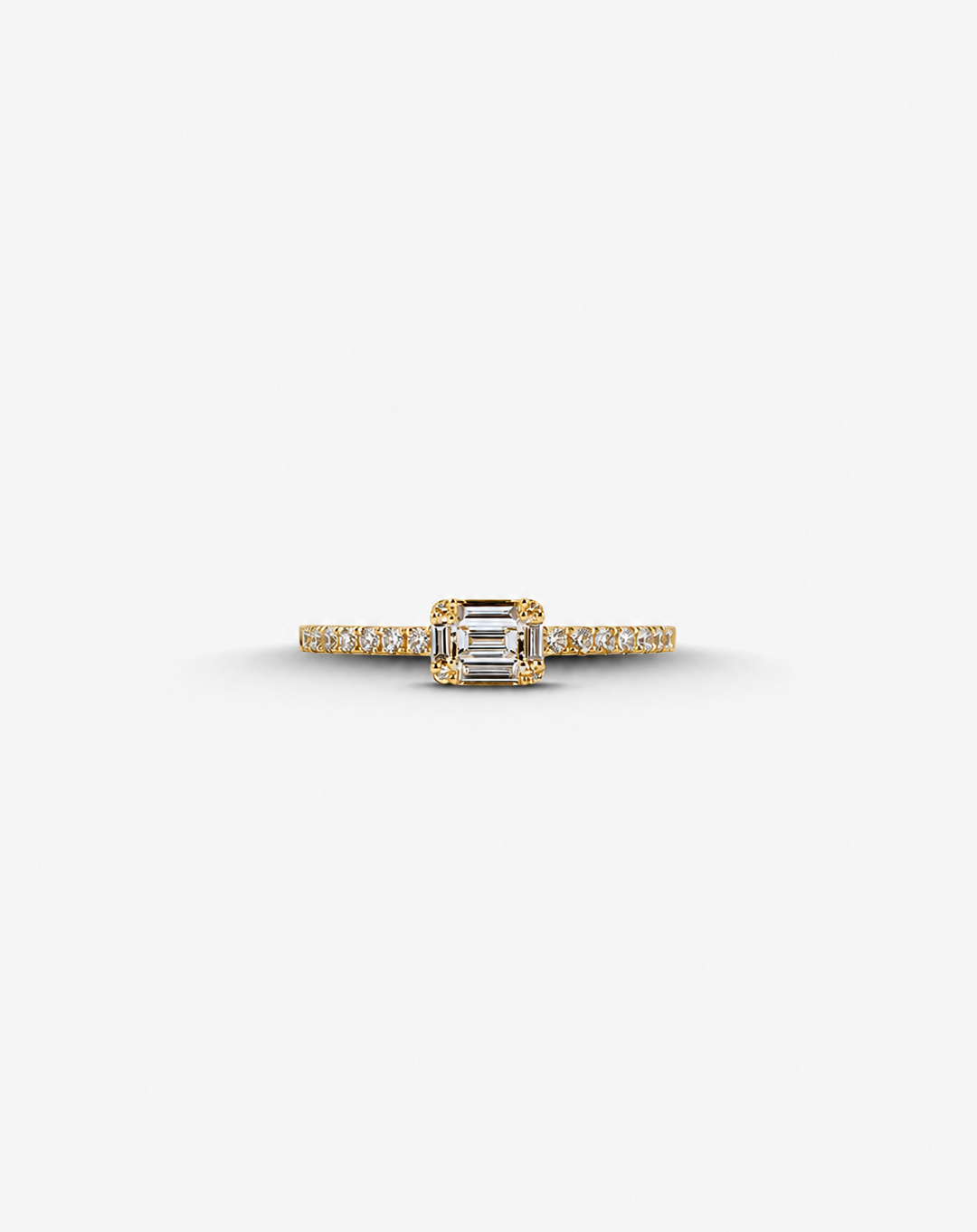 Yellow Gold and Diamond Engagement Ring