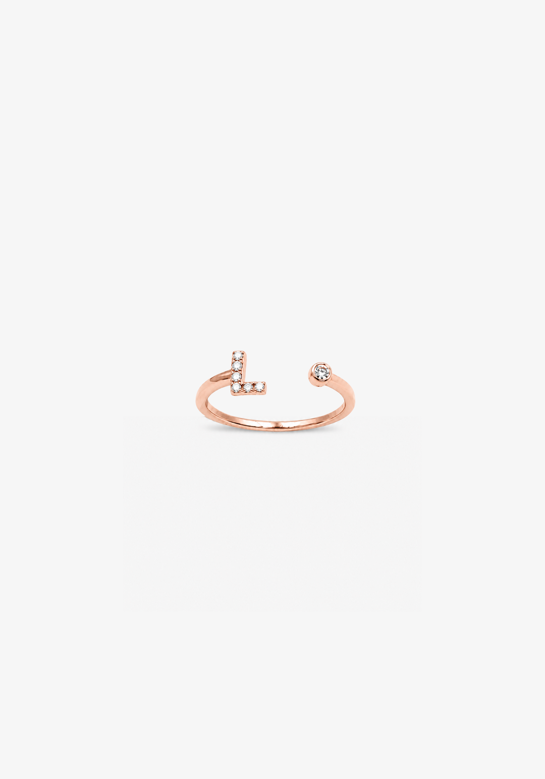 Letter L Gold Ring