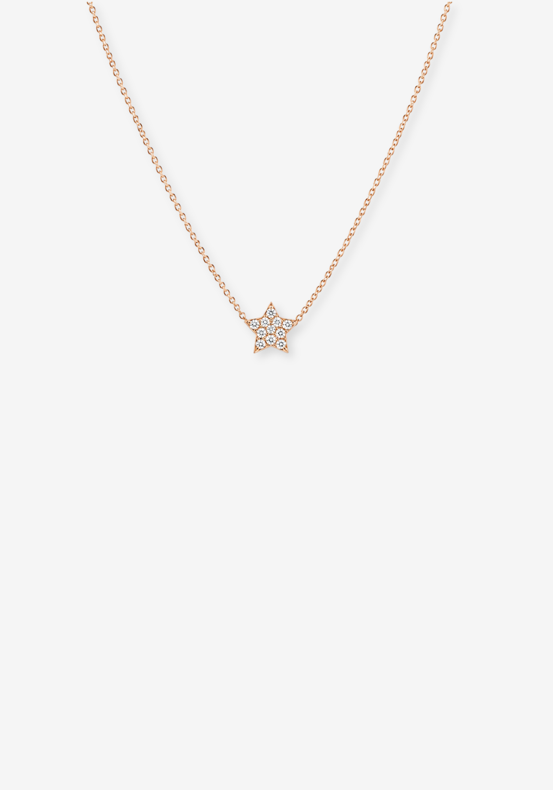 Necklace with Star and Diamonds