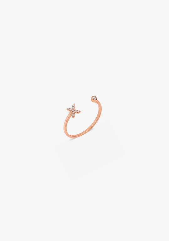 Letter X Gold Ring