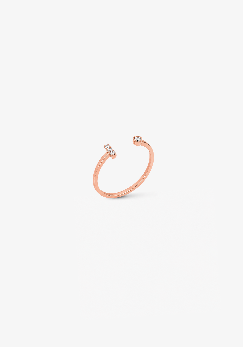 Letter I Gold Ring
