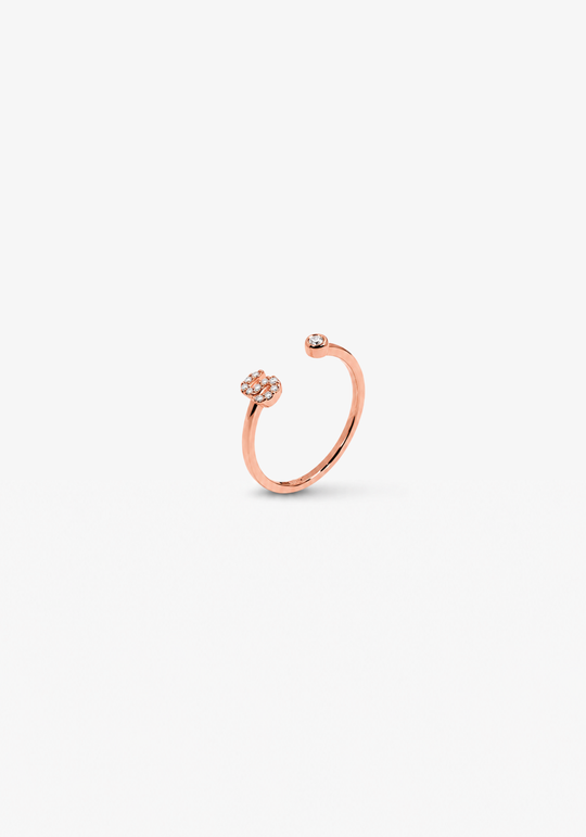 Letter S Gold Ring