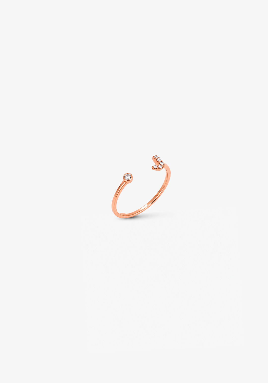 Letter J Gold Ring