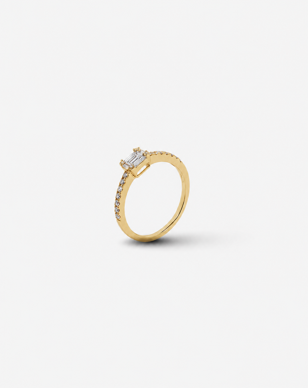 Yellow Gold and Diamond Engagement Ring