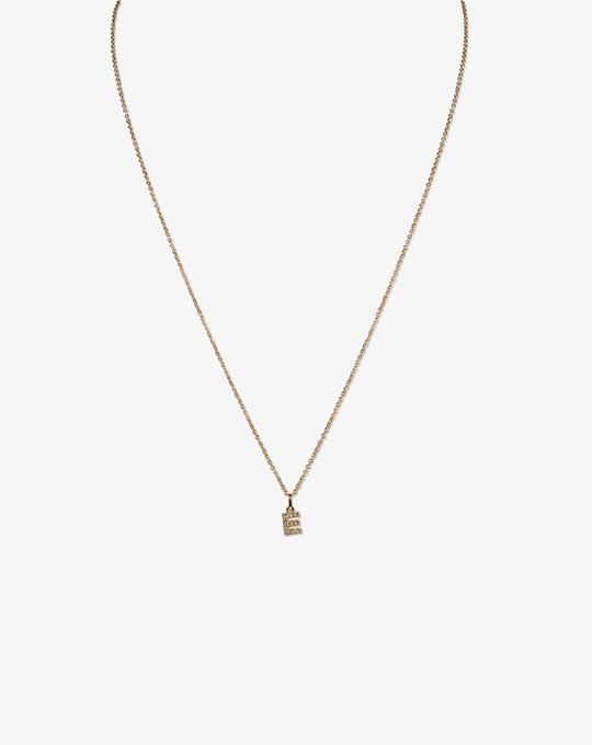 Letter Gold and diamonds Necklace